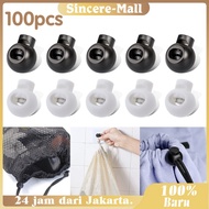 Stopper Tali 100pcs Stopper Tali Jaket Plastik Stopper Ujung Tali Stopper Bulat Stopper Tali Kur