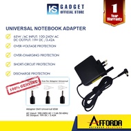 AFFORDA Universal Laptop Charger 65W for Acer/Asus/Dell/HP/Lenovo/Type-c- Cable For Laptop AC Adapter
