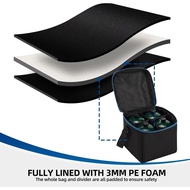 1 LB Propane Tank Storage Bag with Padding, Mini Propane Cylinder Carry Case to Hold 4 Pcs Small Gas