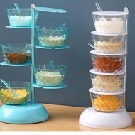 5-Tier Crystal Spice Rack Spice Rack/