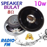 Black 4 Ohm Radio Speaker 8 Ohm 3W/ 10W 3 inch Audio Speaker Round Loudspeaker 4R 8R 3" 3/ 10 Watt/