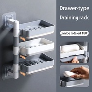 Drilling-Free Soap Holder Rotating Drain Soap Holder bathroom soap rack soap holder wall mounted soa