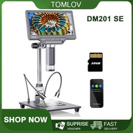 TOMLOV DM201 SE 1200X กล้องจุลทรรศน์ดิจิตอลแอลซีดีขนาด7นิ้วความจุ32GB DM201 Pro DM201กล้องจุลทรรศน์เ