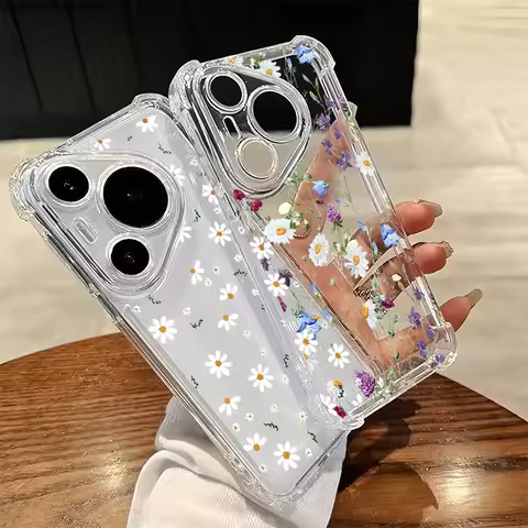 Beautiful Flower Daisy Phone Case For Huawei Honor 400 Lite 5G 400 Pro Honor X9B X6C X7D X8D 5G Tran