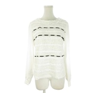 Austin Reed Blouse Shirt white lame Lace Direct from Japan Secondhand