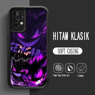 Y-25 Black Pokemon Gengar Silicone Casing for Samsung S25 Ultra S21 M15 A55 S24 FE 5G Case