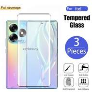 Full Cover Curved Tempered Glass For itel S23 Plus 4G 5G 2023 Screen Protector For Infinix itelS23 S