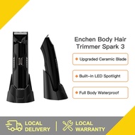 🔒🔒 Enchen Spark 3 Body Hair Trimmer Epilator For Men Women 100% Waterproof Electric Body Hair Shaver