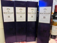 The Macallan 18 Year Old Sherry Oak 2017 舊版紫盒 威士忌 收藏 送禮 一流 自用