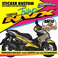 Yamaha NVX Sticker dengan nombor plate