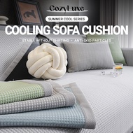 CozyLuxe Cooling Sofa Cushion | Summer Cool Touch Anti-Slip Honeycomb Seat Pad | Breathable & Non-Sl