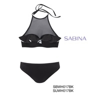 Sabina ชุดว่ายน้ำ Swimwear Collection : Mykonos Set  SBWH017BK+SUWH017BK สีดำ S+S One