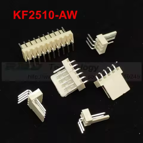 50pcs/lot KF2510 KF2510-2-12AW 2510 2.54 mm Male Connector Right Angle Pin Header 2.54mm 2,3,4,5,6-1