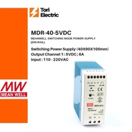 Meanwell MDR-40-5 Switching Power Supply 5VDC 6A Adapter DIN MDR SPB