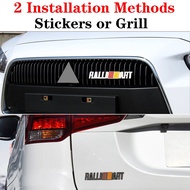 Car Front Grill RALLIART Logo Badge Sticker For Mitsubishi ASX Triton Outlander Attrage Mirage Xpand