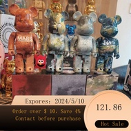 New arrivals for May!bearbrickViolent Bear400Fashion Play Bearbrick Decoration High-End Figurine Garage Kits Electroplat