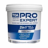 สีน้ำทาภายนอก ชนิดด้าน TOA PRO EXPERT PM100 9 ลิตร (1287856)