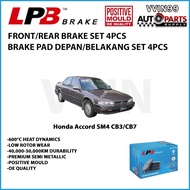 Honda Accord SM4/CB4/CB7 1990-1993 Front/Rear Brake Pad LBP Semi Metallic