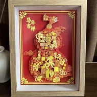 New Product#Twelve Zodiac Hundred Blessings Gourd3D 3D Painting Housewarming New Home Office Home De