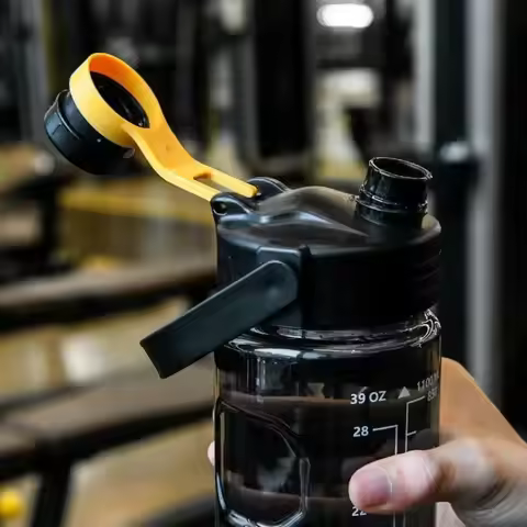Outdoor Sports 1.5L/2L/3L Sports Water Bottle Large Capacity with Time Marker Water Jugs Leakproof L
