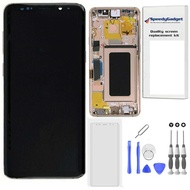 [Sunrise Gold Frame] for Samsung Galaxy S9 AMOLED LCD Digitizer Screen Touch Assembly Display Replac