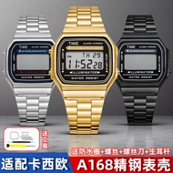 64DQ [Shipping from China] Suitable for Casio A168 Small Square Stainless Steel Case Shell Modificat