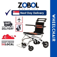 Foldable Lightweight Aluminium wheelchair push chair pushchair
