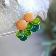 無痛耳夾/圓葉山烏龜耳環