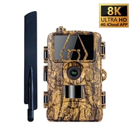 APP View 4G Infrared Outdoor Sports Camera Night Vision American SIM Card HD 8K60MP Photo Video