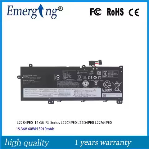 L22B4PE0 L22C4PE0 L22D4PE0 L22M4PE0 Laptop Battery For Lenovo ThinkBook 14 G6 IRL Series 15.36V 60WH