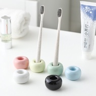 Candy Color Ceramic Toothbrush Holder Couple Family Toothbrush Holder Bathroom