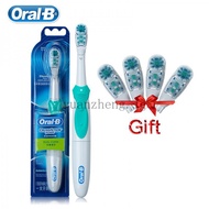 【100% Original】Oral B Electric Toothbrush Cross Action Soft Bristle Dual Clean Teeth  AA Battery Powered 100% Authentic Oral B Toothbrush HqEW