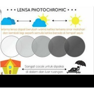 Grey index photochromic lens 1.56 UV400