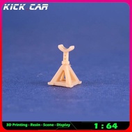 Kickcar 1/64แจ็คยกโมเดลรถ Diorama เครื่องมือซ่อมแซมฉากโรงรถเรซินไม่มีสีเครื่องมือฉากของเล่นจำลองการตกแต่ง