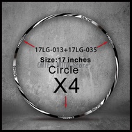 Motorcycle Rim Wheel Hub Sticker  Reflective For  CFMOTO 450SR 250SR NK250 400NK 650 300 GT MT