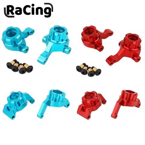 Metal Front & Rear Steering Knuckles Carrier Steering Hub Carriers Upgrade Parts for Tamiya TT-02B T