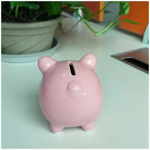 AB42-2X Keepsake Piggy Bank, Pink