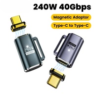 LIKAIYUE USB C To Type C Fast Charge Magnet Converter Cable USB4 40Gbps 240W Thunderbolt4/3 Magnetic
