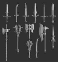 Bandai 扭蛋 Gashapon Quest 3D print 武器 改件 4 （非aqua shooters desktop army)