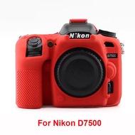 Máy ảnh bao cho Nikon D7100 D7200 D7500 D7000 Túi máy ảnh cao su Silicone mềm bảo vệ thân Bìa trường