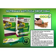 Nutrimax Anti Flea Drop (1 x 0.8ml Pipette)For Cat and Kitten 8 weeks or older and over 1.5pounds