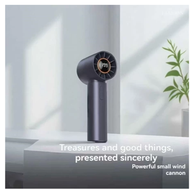 ( 199 Speed ) T12 Level 199 Speeds Adjustable Fan Super High Speed Rechargeable Desktop Handheld Fan