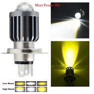 Mini Projector LED Light H4 Motorcycle Car Led Laser H4 White Yellow AC DC H4 Hi Low 12Volt Headligh