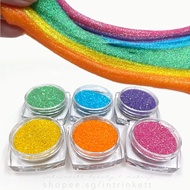 SET of Enchantment Glitter . Translucent Bright Colourful Rainbow | DIY Nail Art | Slime Making | Re