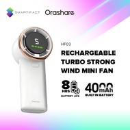 Orashare HF03 Mini Fan Rechargeable Portable Electric Fan 3 Wind Speeds Handy and Lightweight Handhe