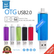 💥NEW💥Flash Drive Dual PenDrive Memory Card 8 16 32 64 128GB OTG USB 2.0