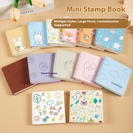 Cute Mini Stamped Notebook Square Pocket Notebook Journal Blank Notebook Grid Style
