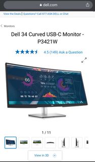 Dell 34' 21:9 USB-C 2k Monitor (Best for office laptop / work from home)