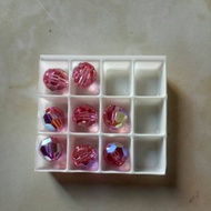 Swaroski world ball 8mm pink