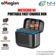 aMagisn Insta360 X4 Battery Fast Charging Box 360 Storage 360X4 Sports Camera Accessories Portable F